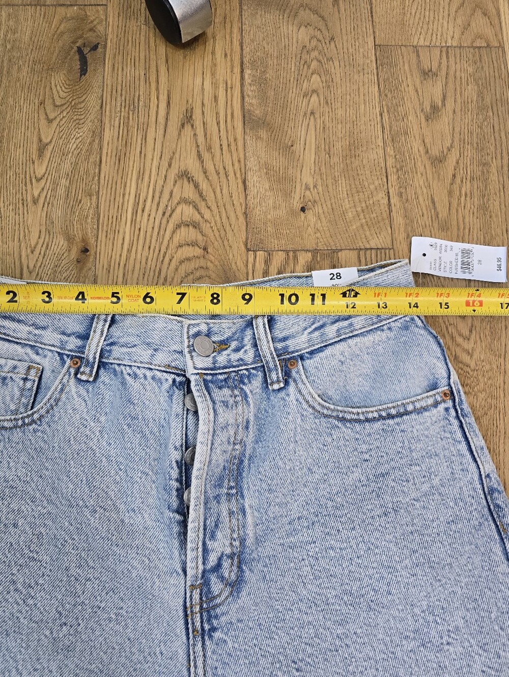 PacSun Light Wash High-Rise Denim Jean Shorts - Picture 9 of 11